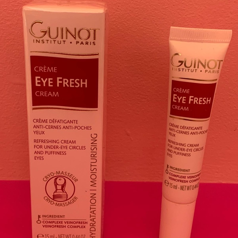 Crème Eye Fresh de Guinot, boîte et tube